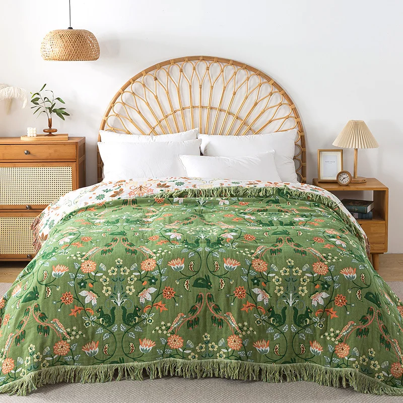 Pure Cotton Blanket Muslin Wov - огляд і ціна Muslin Cotton Bedspread