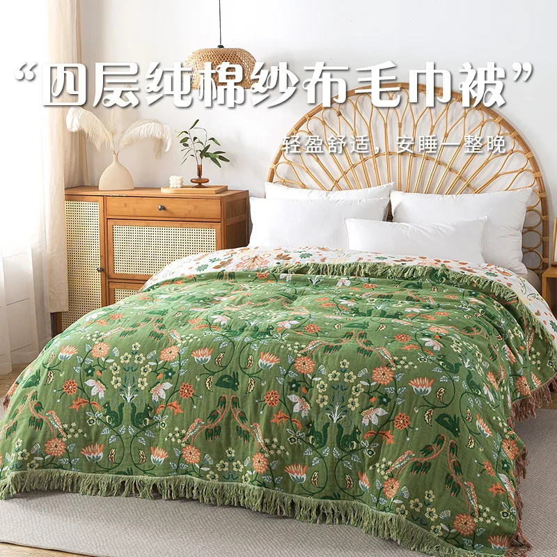 Pure Cotton Blanket Muslin Wov - огляд і ціна Muslin Cotton Bedspread