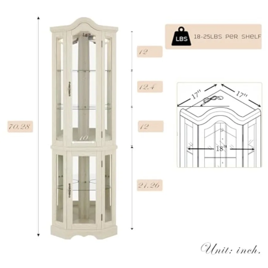 Corner curio cabinet for bar a - огляд і ціна Lighting