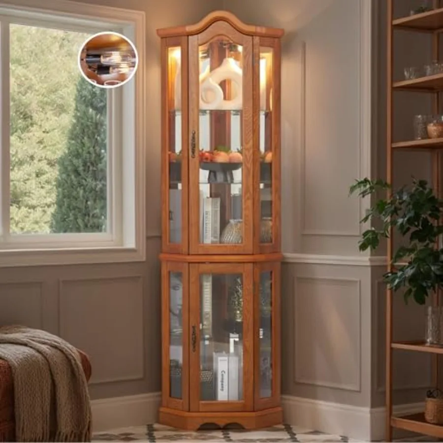Corner curio cabinet for bar a - огляд і ціна Lighting