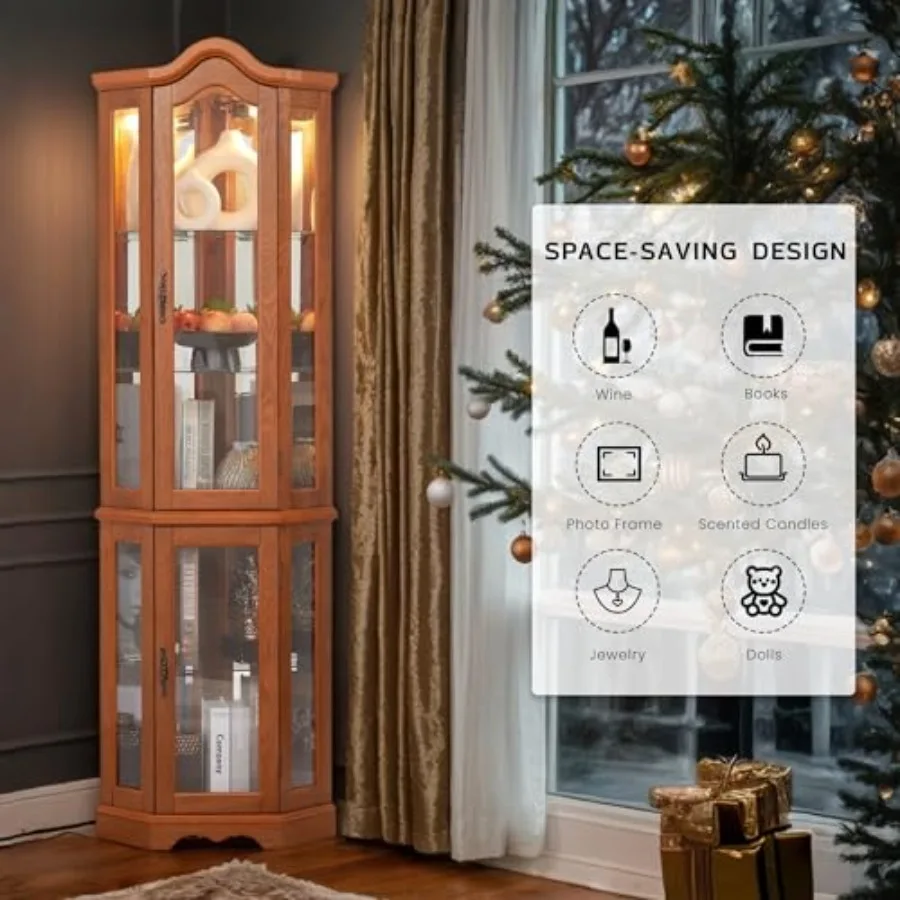 Corner curio cabinet for bar a - огляд і ціна Lighting