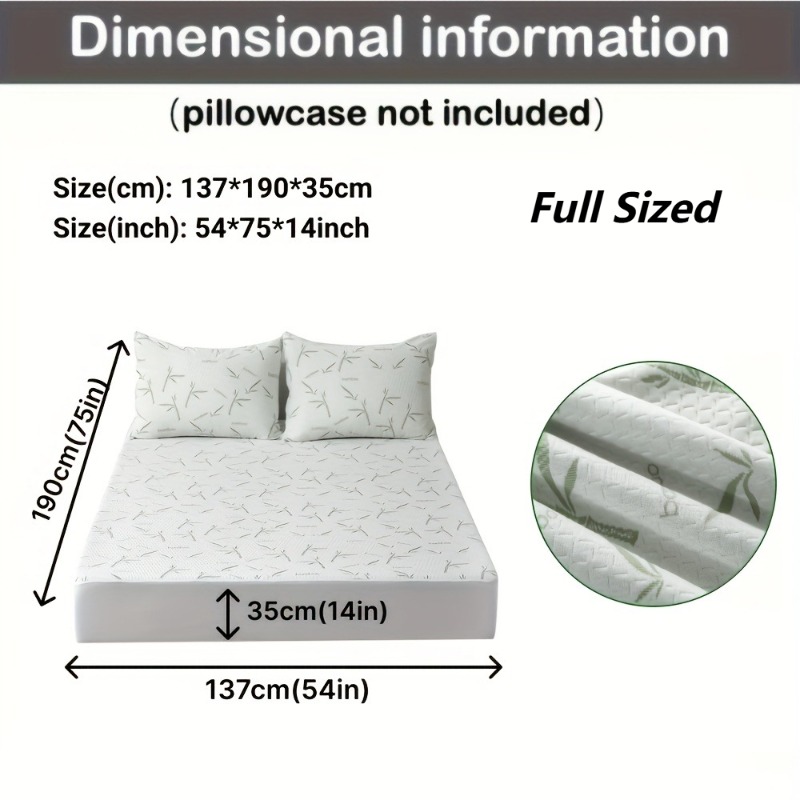 MEICARE 100% Bamboo Fiber Matt - огляд і ціна Waterproof Mattress Protector Breathable