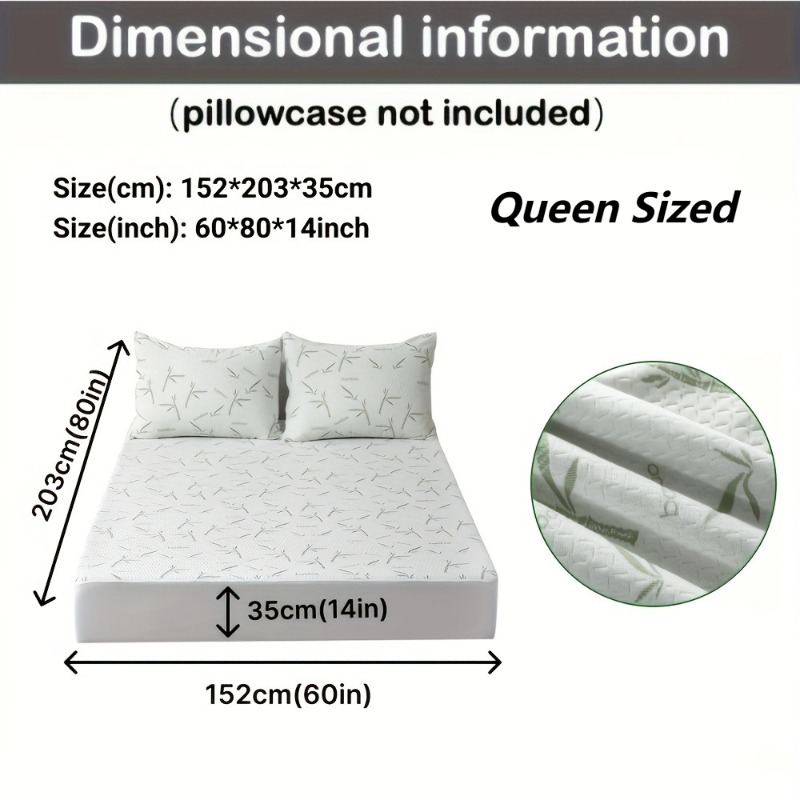 MEICARE 100% Bamboo Fiber Matt - огляд і ціна Waterproof Mattress Protector Breathable