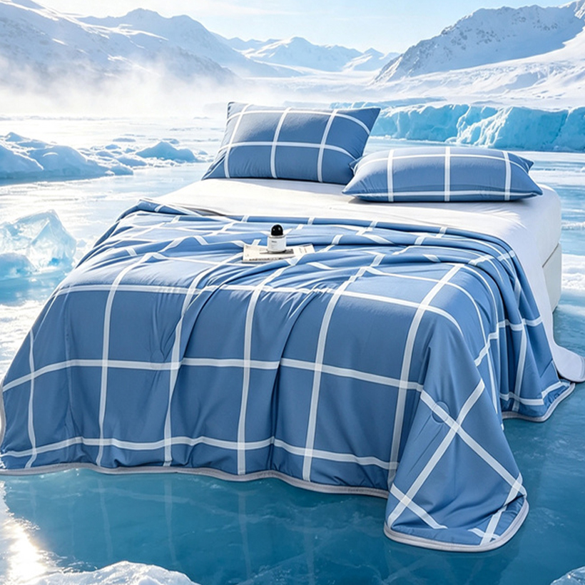 Soft Cooling Ice Silk Summer Q - огляд і ціна Cooling Blanket Hot Sleepers